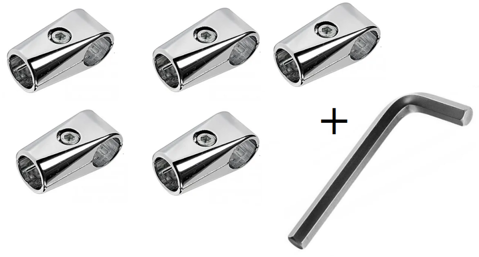 Соединитель двух труб к системе Джокер Joker 25мм + ключ для соединителя