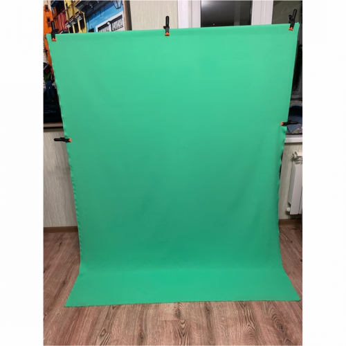 Фотофон тканевый хромакей со стойкой / разборная стойка 1х1 метр + зеленый хромакей тканевый 1,5х1,5 м