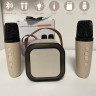 Мини караоке система K12 bluetooth колонка с 2 микрофонами