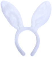 Ободок заячьи ушки белые