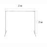 Фотофон тканевый хромакей со стойкой / разборная стойка 2х2 метра + зеленый хромакей тканевый 2х2,9 м