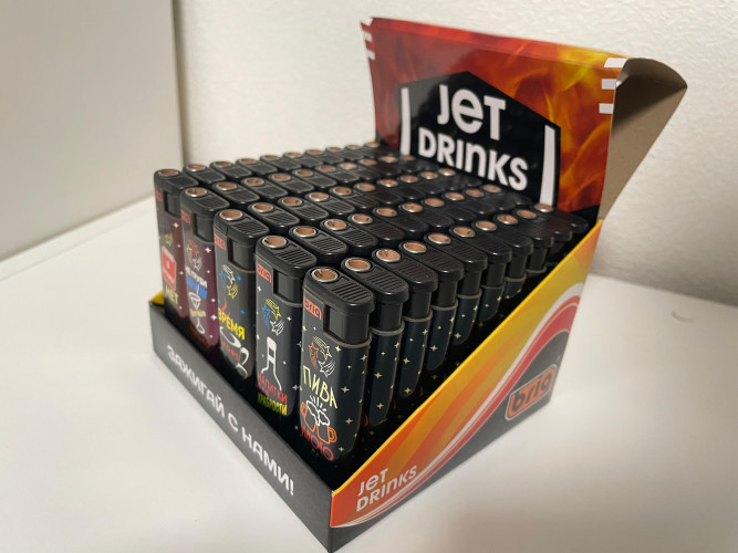 B-808 JET DRINKS турбо джет многоразовые 50шт в блоке