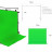 Фотофон тканевый хромакей со стойкой / разборная стойка высота 1 метр ширина 1,5 метр + зеленый хромакей тканевый 1,5х1,5 м