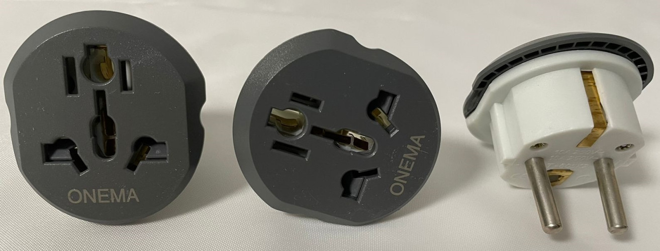 3 шт/уп Сетевой адаптер для путешествий, Универсальный сетевой адаптер с европейской вилкой на Китай / Англия / Россия / Европа