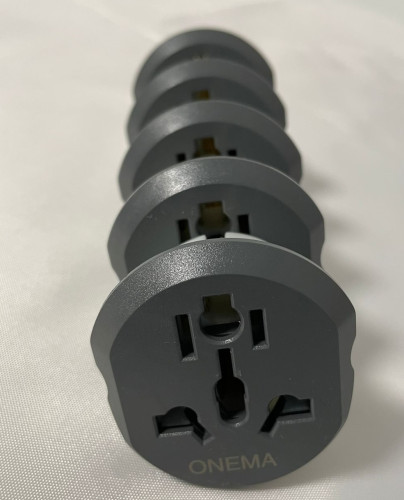 3 шт/уп Сетевой адаптер для путешествий, Универсальный сетевой адаптер с европейской вилкой на Китай / Англия / Россия / Европа