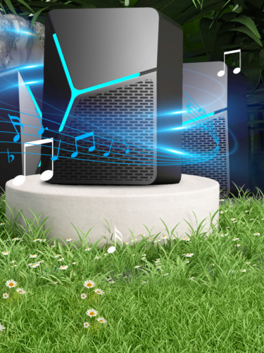 Колонки для компьютера CS01 с подсветкой, 6 Вт, USB и Jack 3.5 мм