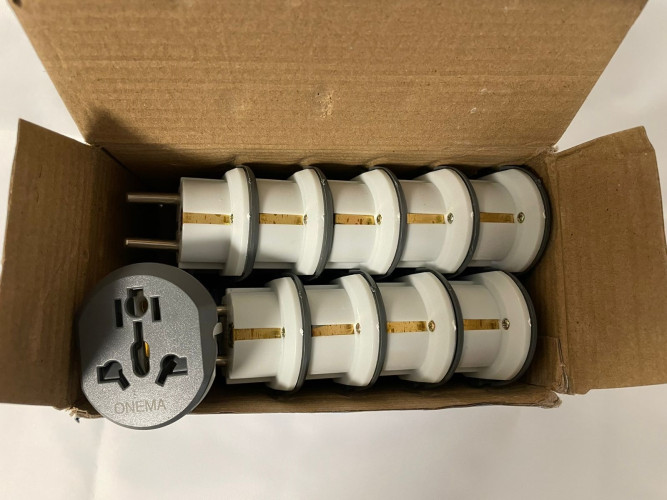 5 шт/уп Сетевой адаптер для путешествий, Универсальный сетевой адаптер с европейской вилкой на Китай / Англия / Россия / Европа