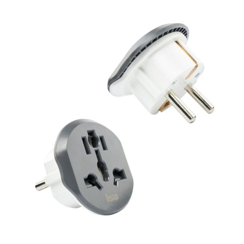 5 шт/уп Сетевой адаптер для путешествий, Универсальный сетевой адаптер с европейской вилкой на Китай / Англия / Россия / Европа