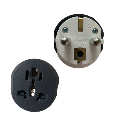 20 шт/уп Сетевой адаптер для путешествий, Универсальный сетевой адаптер с европейской вилкой на Китай / Англия / Россия / Европа