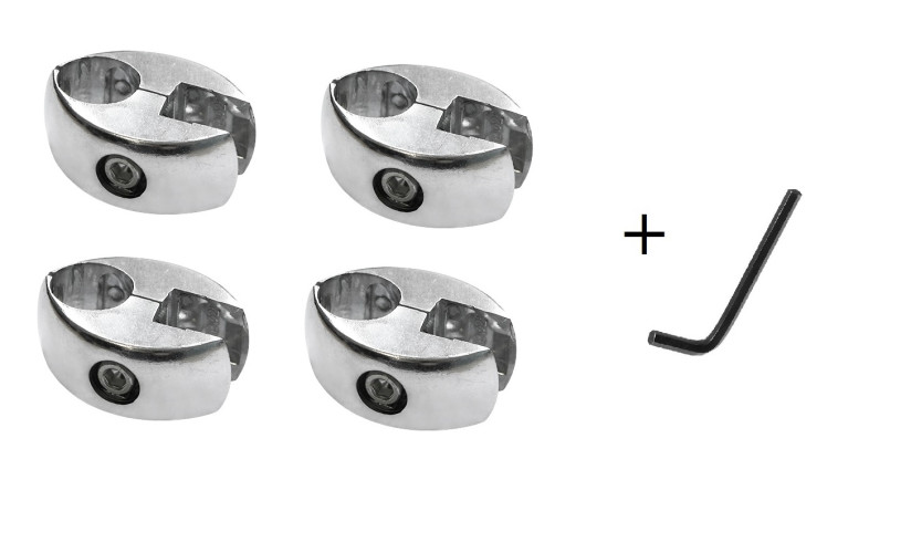 JOK-51 (R-7) Держатель для стекла и панели к трубе джокер 25мм + ключ