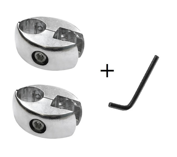 JOK-51 (R-7) Держатель для стекла и панели к трубе джокер 25мм + ключ