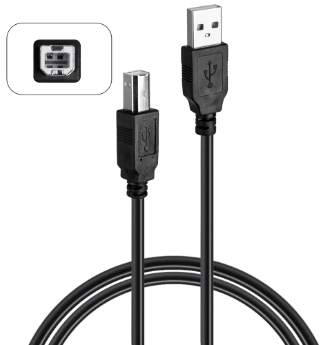 Кабель USB 2.0 - USB Type B для принтера, МФУ, сканера, оргтехники и других периферийных устройств (A штекер - B штекер)