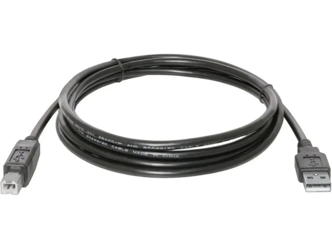 Кабель USB 2.0 - USB Type B для принтера, МФУ, сканера, оргтехники и других периферийных устройств (A штекер - B штекер)