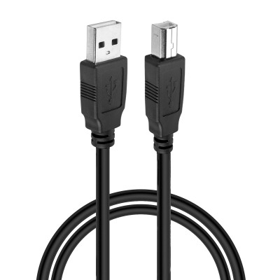 Кабель USB 2.0 - USB Type B для принтера, МФУ, сканера, оргтехники и других периферийных устройств (A штекер - B штекер)
