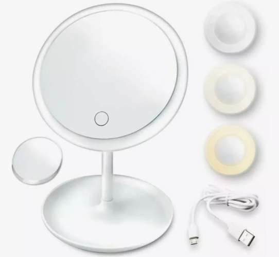 Настольное зеркало с подсветкой