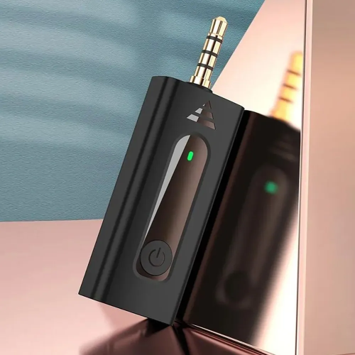 2в1 Петличные микрофоны беспроводные 3.5mm AUX K35 (2 беспроводных микрофона петлички с приемником аукс 3,5мм)