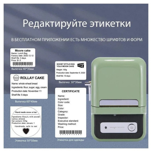 Принтер для этикеток / Термопринтер niimbot B-21 