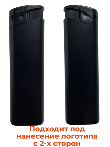 В525 черные матовые 50 штук в блоке под нанесение логотипа с 2-х сторон (чистые, без этикеток)