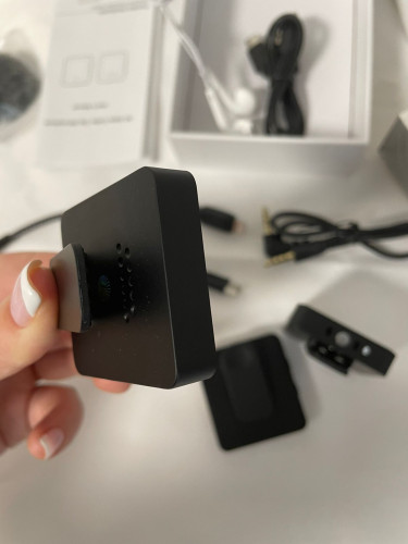 2в1 универсальный петличный микрофон SX85 (2 беспроводных микрофона с приемником для IPhone, Lighting, ПК, DSLR-камеры, Type-C, Android)