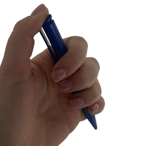 Синяя ручка автоматическая шариковая под нанесение логотипа Impulse Gloss Blue