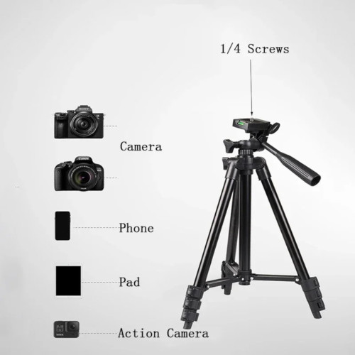 Штатив телескопический трипод Tripod-3120 с держателем для телефона