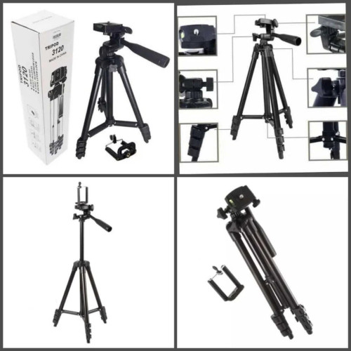Штатив телескопический трипод Tripod-3120 с держателем для телефона