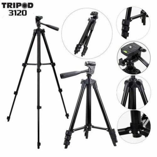 Штатив телескопический трипод Tripod-3120 с держателем для телефона