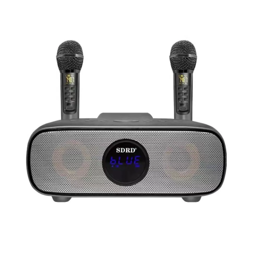bluetooth караоке система SDRD SD-316 с беспроводными микрофонами / колонка + 2 микрофона