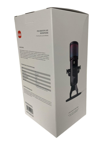 Игровой микрофон для стриминга с подсветкой RGB WM-U60 