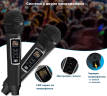 SDRD SD-307 bluetooth колонка караоке с беспроводными перезаряжаемыми микрофонами / колонка + 2 микрофона