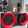 SDRD SD-307 bluetooth колонка караоке с беспроводными перезаряжаемыми микрофонами / колонка + 2 микрофона