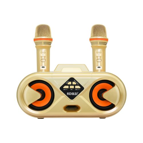 Беспроводная караоке система SDRD SD-303 / bluetooth караоке колонка с 2-мя беспроводными микрофонами