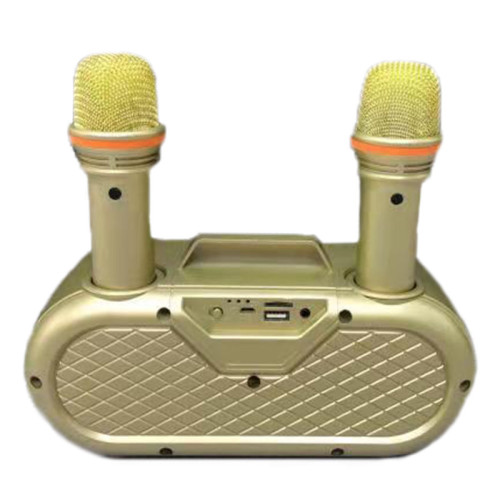 Беспроводная караоке система SDRD SD-303 / bluetooth караоке колонка с 2-мя беспроводными микрофонами
