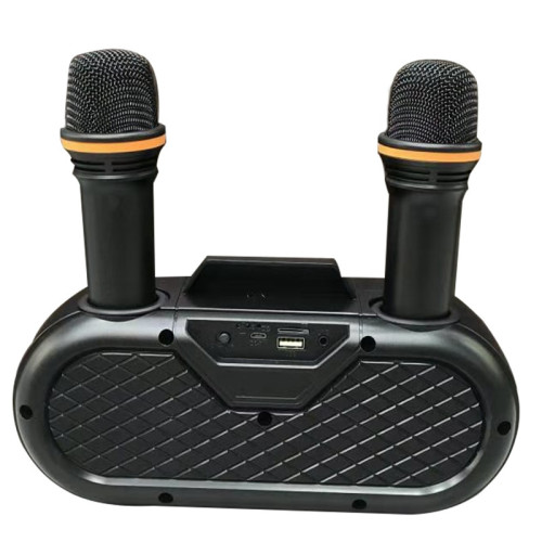 Беспроводная караоке система SDRD SD-303 / bluetooth караоке колонка с 2-мя беспроводными микрофонами