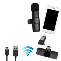 MW3 Петличный беспроводной микрофон универсальный Type-C + Lighting