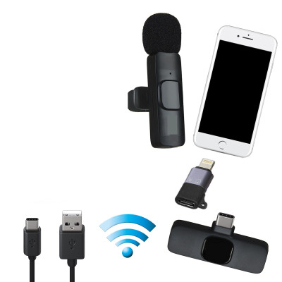 MW3 Петличный беспроводной микрофон универсальный Type-C + Lighting