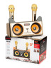 Караоке система SDRD SD-305 / bluetooth колонка с двумя микрофонами / колонка-караоке Котик / Караоке для детей / Колонка с ушками + 2 микрофона
