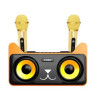 Караоке система SDRD SD-305 / bluetooth колонка с двумя микрофонами / колонка-караоке Котик / Караоке для детей / Колонка с ушками + 2 микрофона