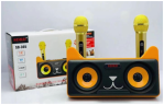 Караоке система SDRD SD-305 / bluetooth колонка с двумя микрофонами / колонка-караоке Котик / Караоке для детей / Колонка с ушками + 2 микрофона
