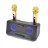 Караоке система на два микрофона SDRD SD-301 / bluetooth колонка-караоке с беспроводными микрофонами