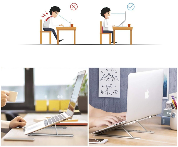 Складная регулируемая настольная подставка для ноутбука и планшета от 10 до 15,6 дюймов K17 Laptop Folding Holder