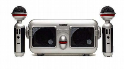 Караоке система с двумя микрофонами SDRD SD-304 / Детская караоке система bluetooth колонка + 2 микрофона