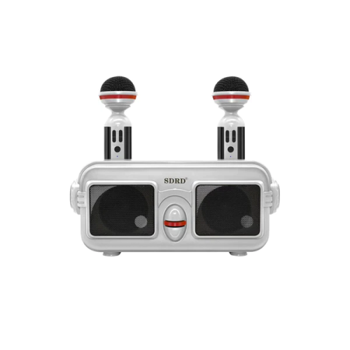 Караоке система с двумя микрофонами SDRD SD-304 / Детская караоке система bluetooth колонка + 2 микрофона