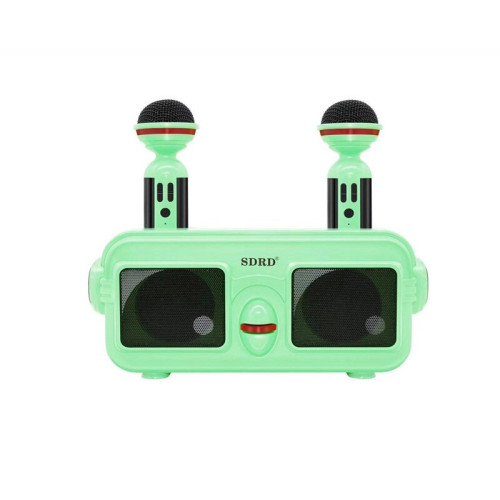 Караоке система с двумя микрофонами SDRD SD-304 / Детская караоке система bluetooth колонка + 2 микрофона