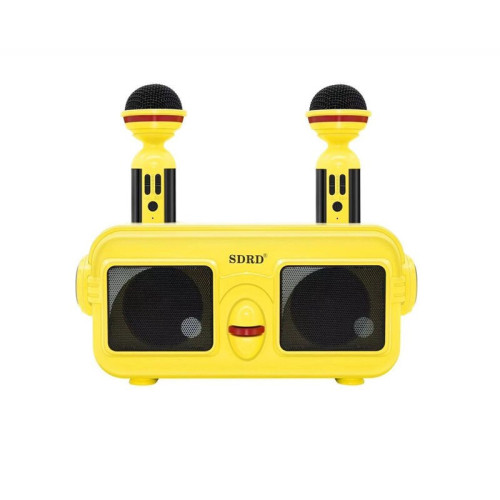 Караоке система с двумя микрофонами SDRD SD-304 / Детская караоке система bluetooth колонка + 2 микрофона