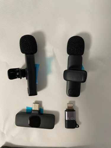 MW3 двойной петличный беспроводной микрофон  универсальный Type-C + Lighting (2 петличных микрофона + приемник)