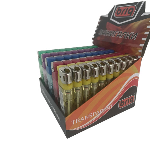 В555 Transparent прозрачные нажимные 50 штук в блоке