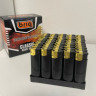 Зажигалки черные с золотом пьезо нажимные 50 штук в блоке B582 black gold
