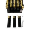 Зажигалки черные с золотом пьезо нажимные 50 штук в блоке B582 black gold