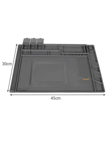 Термостойкий антистатический силиконовый коврик для пайки и ремонта 45х30 см